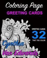 Coloring Page Greeting Cards - Color, Cut, Fold & Send!