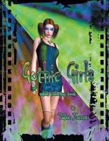 Gothic Girls Adult Coloring Book