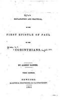 Notes, Explanatory and Practical, on the First Epistle of Paul to the Corinthians