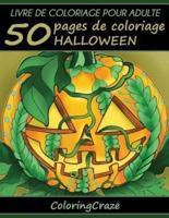 Livre de coloriage pour adulte: 50 pages de coloriage Halloween, Série de livre de coloriage pour adulte par ColoringCraze