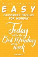 Will Smith Easy Crossword Puzzles For Monday - ( Vol.1 )