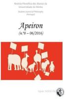 Apeiron - Revista Filosofica DOS Alunos Da Universidade Do Minho / Student Journal of Philosophy (Portugal)