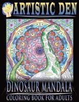 Dinosaur Mandala Coloring Book for Adults