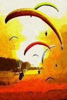 Paraglide Sunset