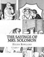 The Sayings of Mrs. Solomon