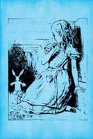 Alice in Wonderland Journal - Alice and The White Rabbit (Bright Blue)