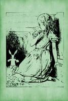 Alice in Wonderland Journal - Alice and The White Rabbit (Green)