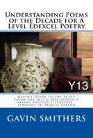 Understanding Poems of the Decade for A Level Edexcel Poetry