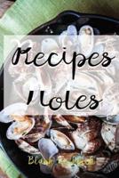 Recipes & Notes Blank Cookbook