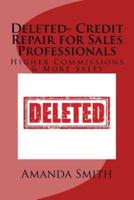 Deleted- Credit Repair for Sales Professionals
