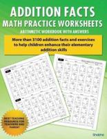 Addition Facts Math Practice Worksheet Arithmetic Workbook With Answers