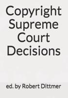 Copyright Supreme Court Decisions