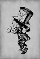 Alice in Wonderland Journal - Mad Hatter (Grey)