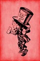 Alice in Wonderland Journal - Mad Hatter (Red)