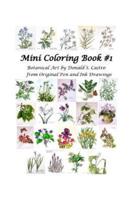 Mini Botanical Art Coloring Book