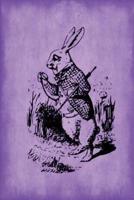 Alice in Wonderland Journal - White Rabbit (Purple)
