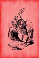 Alice in Wonderland Journal - White Rabbit (Red)