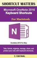 Microsoft Onenote 2016 Keyboard Shortcuts for Macintosh