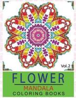 Flower Mandala Coloring Books Volume 2
