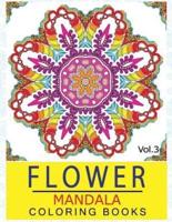 Flower Mandala Coloring Books Volume 3