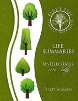 Family Tree Worksheets - Life Summaries