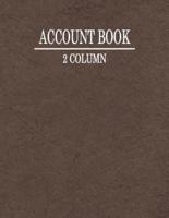 2 Column Account Book