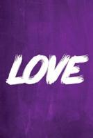 Chalkboard Journal - Love (Purple)