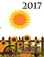 2017 Fall Pumpkins & Sunflowers Monthly Planner