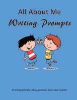 All About Me Writing Prompts