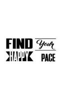 Find Your Happy Pace, Graph Paper Notebook, Small Journal, 64P, 5X8