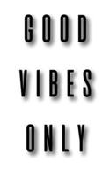 Good Vibes Only, Graph Paper Notebook, Diary, Small Journal, 64P, 5X8"