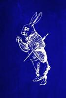 Alice in Wonderland Chalkboard Journal - White Rabbit (Blue)