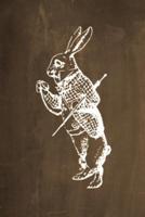 Alice in Wonderland Chalkboard Journal - White Rabbit (Brown)