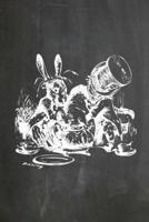 Alice in Wonderland Chalkboard Journal - Mad Hatter's Tea Party