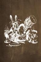 Alice in Wonderland Chalkboard Journal - Mad Hatter's Tea Party (Brown)