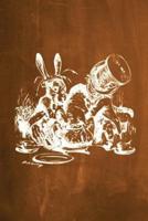 Alice in Wonderland Chalkboard Journal - Mad Hatter's Tea Party (Orange)