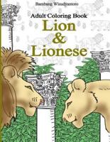 Adult Coloring Book, Lion & Lionese