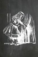 Alice in Wonderland Chalkboard Journal - Alice and the Secret Door