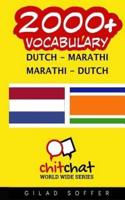 2000+ Dutch - Marathi Marathi - Dutch Vocabulary