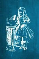 Alice in Wonderland Chalkboard Journal - Drink Me! (Aqua)