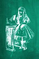 Alice in Wonderland Chalkboard Journal - Drink Me! (Green)