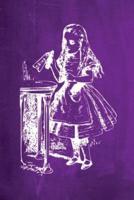 Alice in Wonderland Chalkboard Journal - Drink Me! (Purple)