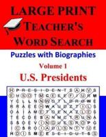Large Print - Teacher's Word Search, Volume 1