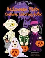 Halloween Party Costume Coloring Book