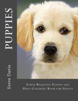 Puppies Adult Coloring Book