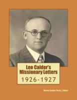 Leo Calder's Missionary Letters