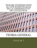 Temari D'Oposicions Al Cos D'Advocacia De La Generalitat De Catalunya