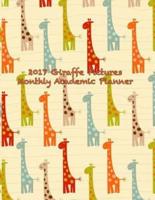 2017 Giraffe Pictures Monthly Academic Planner