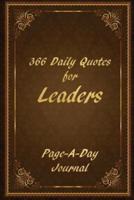 366 Daily Quotes for Leaders - Page-A-Day Journal