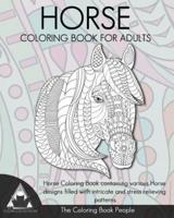 Horse Coloring Book for Adults